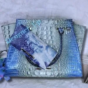 NWT Brahmin SET 2 PCS NWT Designer Purse Bag Wallet Italian Leather Designer