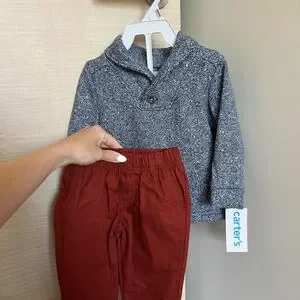 NWT Carter's Blue and Red Kids Matching Set
