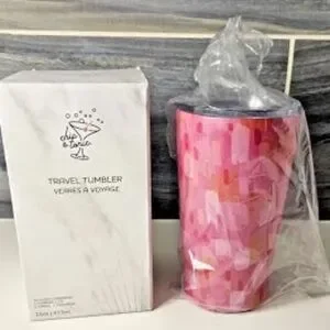 NWT Chic & Tonic Travel Tumbler never opened beautifully designed 16 oz abstract