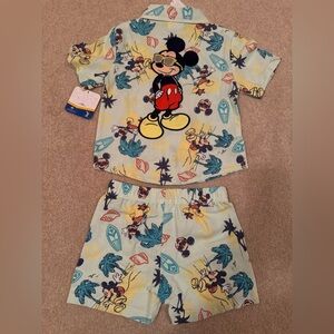 NWT Disney Mickey Mouse Tropical Kids 2 Piece Outfit Size 3T