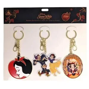 NWT Disney Snow White 85th Keychain set  set of 3