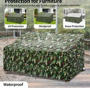 NWT Easy-Going Waterproof 58" Patio Sofa Furniture Cover Camouflage Outdoor