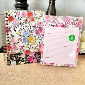 NWT Floral Hardcover Notebook/Journal Notepad Stationery Bundle