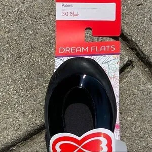 NWT Girls Black Ballerina Shoes Size 12.5