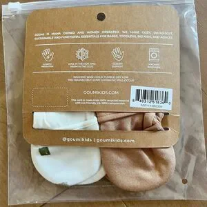 NWT Goumi Kids Baby Mitts Set City Blocks & Sandstone SZ 3-6 Mo Bamboo Organic