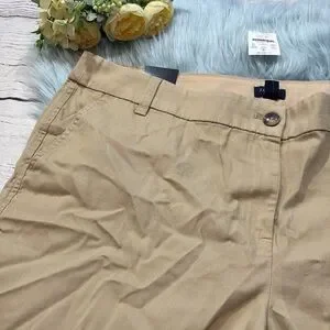 NWT J. Crew Factory 7” Classic Chino Short In Light Khaki Sz 16