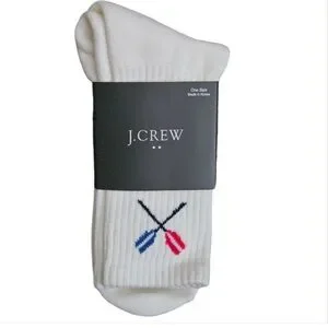 NWT J. WHITE Crew Men's Socks