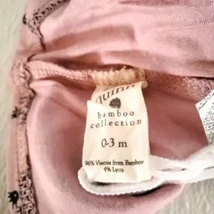 NWT Kate Quinn Knot Hat French Bloom Baby Girls 0-3 Months Bamboo