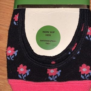 NWT Kate Spade New York Non Slip Heel Liner Socks