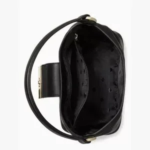 NWT Kate Spade Reegan Bucket Bag Smooth Leather - Black/Gold $459 Retail