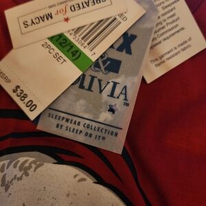 NWT KIDS Size 12/14 Max And Olivia Boys Holiday 2pc Pajama Pant Set
