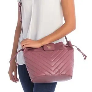 NWT Lodis Quilted Drawstring Purse