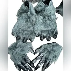NWT Medium 8 To 10 Yrs Kids Werewolf Costume Set Glowing Eyes Halloween Costume