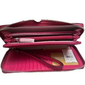 NWT Michael Kors Phone Holder Wristlet Wallet Continental Long Zip