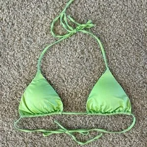 NWT MONICA HANSEN BEACHWEAR: Revolve Brand Miami Vice String Bikini Top‎