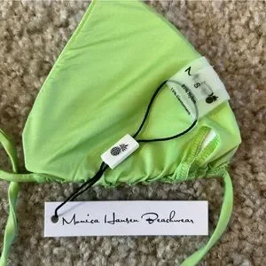 NWT MONICA HANSEN BEACHWEAR: Revolve Brand Miami Vice String Bikini Top‎