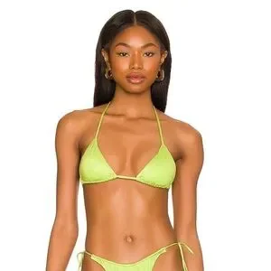 NWT MONICA HANSEN BEACHWEAR: Revolve Brand Miami Vice String Bikini Top‎
