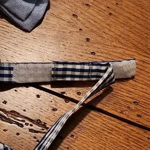 NWT Mud Pie Boy's Bow Ties Colors Light Blue Chambray And Navy And White Gingham