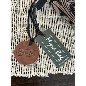 NWT Myra Bag Pancha Florals Wallet Hand Tooled Leather Black/Brown Western