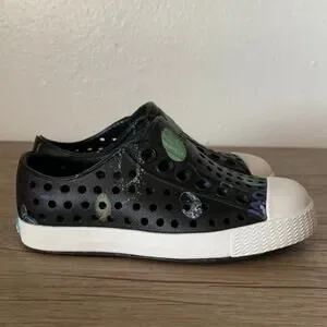 NWT NATIVE Shoes Baby Toddler 4 Boys Up In Space Black Slip On Water Sneakers