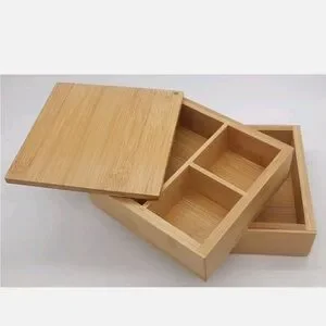NWT New Brightroom Bamboo Vanity Organizer Swivel