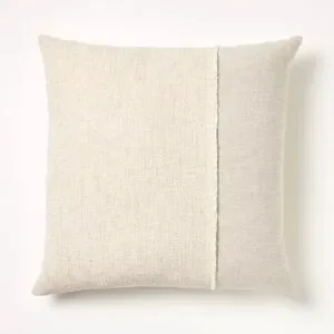 NWT Oversized Pieced Cotton/ Linen Square Throw Pillow - Studio McGee