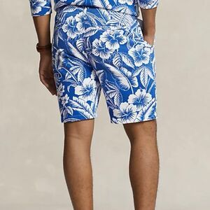 NWT Polo Ralph Lauren Men Tropical Floral Spa Terry Short Size S