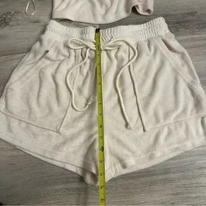 NWT Pretty Garbage Terry Crop Top & Shorts Set Size Medium