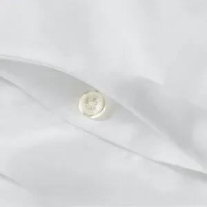 NWT Ralph Lauren-Home-Full/Queen Organic Cotton Percale Palmer White Duvet Cover