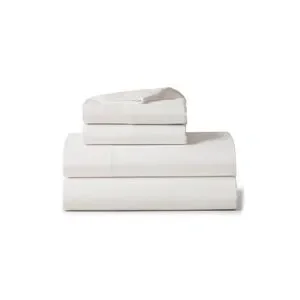 NWT Ralph Lauren-Organic Cotton Lovan Jacquard King Flat Sheet Parchment Bedding