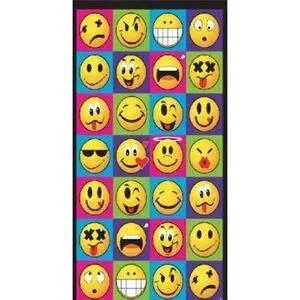 NWT Smiley Faces Beach Towel 30x60