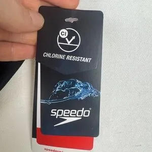 NWT Speedo Black Chlorine Resistant Swimwear