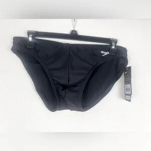 NWT Speedo Black Chlorine Resistant Swimwear