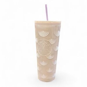 NWT Starbucks Iridescent Mermaid Scale Tumbler Pink Venti 24oz