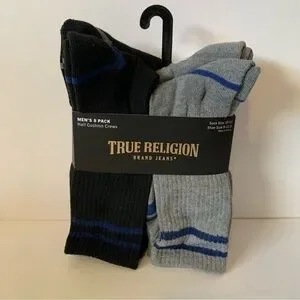 NWT. TRUE RELIGION Men’s 8 Pack Crew Socks