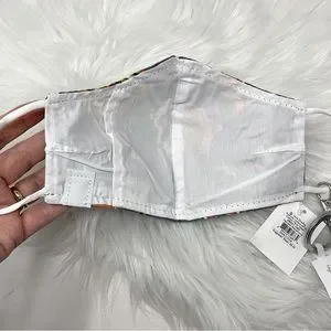 NWT Vera Bradley Face Mask On A Lanyard Painted Medallions Mask/Zen Gray Lanyard