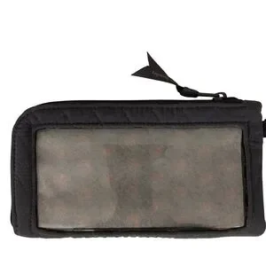 NWT Vera Bradley Quilted Microfiber RFID Tech Phone Wallet Wristlet Carbon Gray