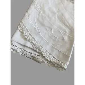 NWT Vintage Hand Made White Lace Topper "Orleans" 36" Round