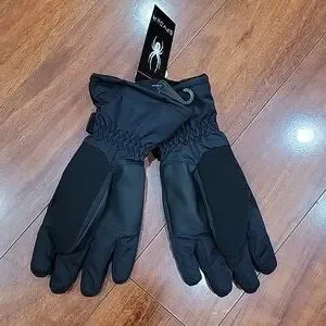 NWT WOMEN'S SPYDER BLACK INSULTED GLOVES