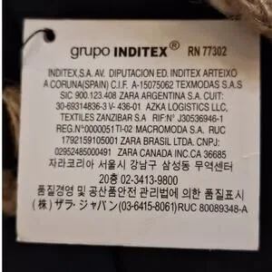 NWT Zara Belt Women Small 32" X 1 1/8" Rope Braided Juta Cotton Coastal Nautical