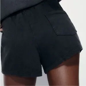 NWT Zara Washed Effect Plush Shorts