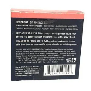 NYX Sweet Cheeks GLOW Citrine Creamy Powder Rose Blush 0.17 Oz