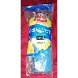 O' Cedar Roll-O-Matic Roller Mop Refill 8.5" Wave Sponge Blue Ocedar O"cedar NIP