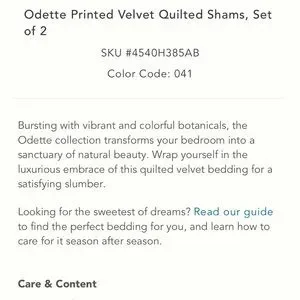 Odette Pillow Regular Size Cases /Shams