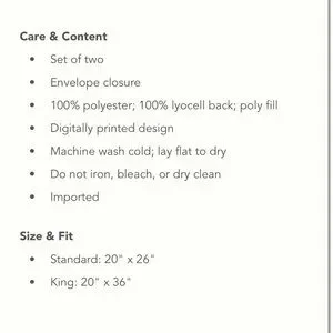 Odette Pillow Regular Size Cases /Shams