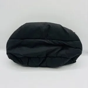 Offline By Aerie Black Puffer Pouch Cosmetics Bag Small Nylon Lined Pockets