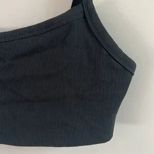 Offline By Aerie Ribbed Square Neck Medium Support Sports Bra