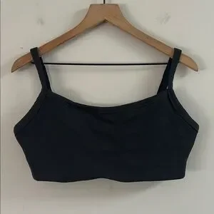 Offline by Aerie Ribbed Square Neck Medium Support Sports Bra