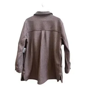 Old Navy New Camel Brown Soft Brushed Loose Fit Utility Shacket Size XL