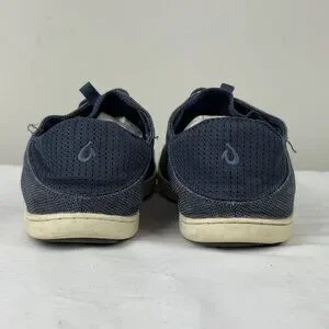 OLUKAI Nohea Moku Mens Slip On Shoes Casual Walking Boat Style Sneakers Blue M9